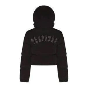 Black Mens and Womens Trapstar Irongate Hooded Jacket