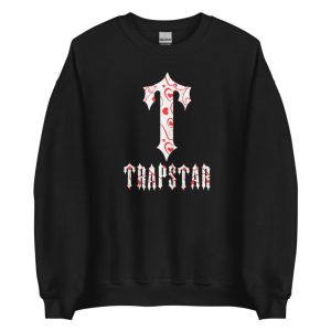T-For Trapstar Hearts Black Sweatshirt