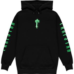 Trapstar Central Tee Banners Black Hoodie